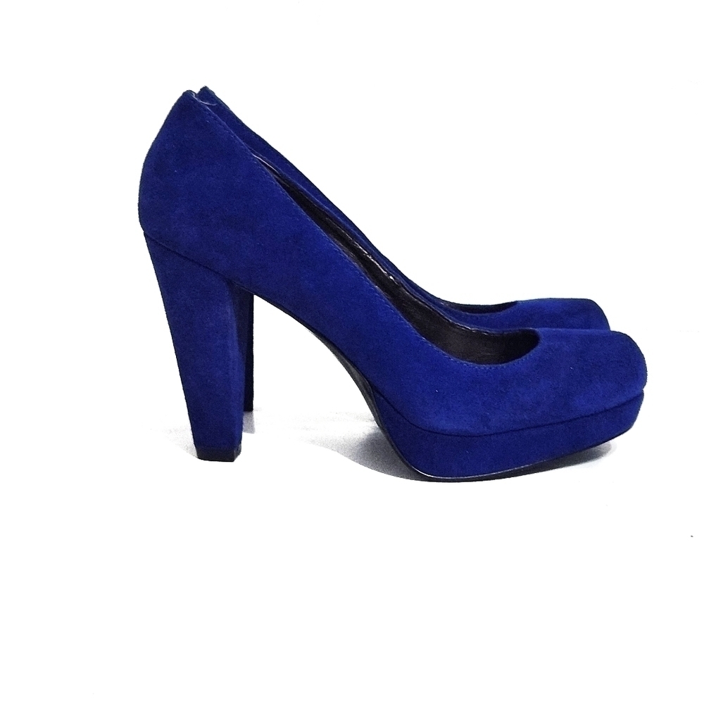 CALVIN Klein Blue Suede Pumps Size US 6.5